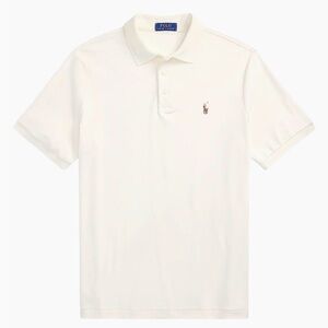Polo by Ralph‎ Lauren Men's Cream Polo Shirt